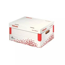 Archiváló konténer S méret újrahasznosított karton Esselte Speedbox fehér Archiválás Esselte