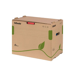 Archiváló konténer újrahasznosított karton iratrendezőnek Esselte Eco barna Archiválás Esselte