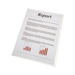 Genotherm `L` A4, 75 micron víztiszta 54810 100 db/csomag, Esselte L genotherm Esselte