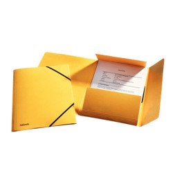 Gumis mappa A4, prespán karton, 15mm, Esselte Rainbow sárga Gumis mappa Esselte