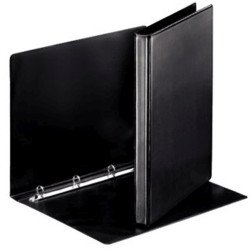 Gyűrűskönyv panorámás A4, 2,5cm, 4 gyűrű, PP Esselte fekete Gyűrűskönyv Esselte