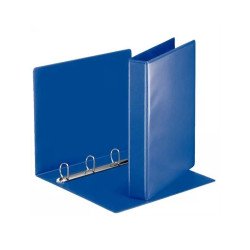 Gyűrűskönyv panorámás A4, 5cm, 4 gyűrű, D alakú, PP Esselte kék Gyűrűskönyv Esselte