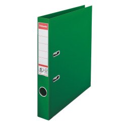 Iratrendező A4, 5cm, PP élvédő sínnel, Esselte Standard Vivida zöld Iratrendező Esselte