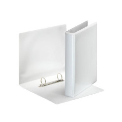 Gyűrűskönyv panorámás A5, 4,6cm, 2 gyűrű, D alakú, PP Esselte fehér Gyűrűskönyv Esselte