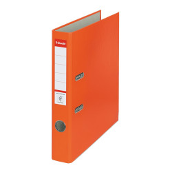 Iratrendező A4, 5cm, élvédő sínnel, 81171 Esselte Economy narancs Iratrendező Esselte