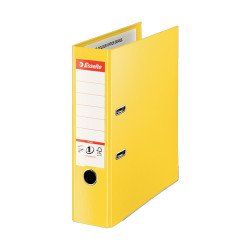 Iratrendező A4, 8cm, PP élvédő sínnel, Esselte Standard Plus Vivida sárga Iratrendező Esselte