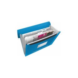 Irattartó mappa, harmonikamappa, A4, PP 6 rekeszes Esselte Vivida kék Harmónika irattartó Esselte