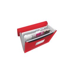 Irattartó mappa, harmonikamappa, A4, PP 6 rekeszes Esselte Vivida piros Harmónika irattartó Esselte