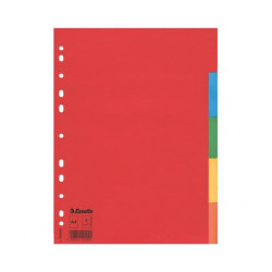 Regiszter A4, 5 részes karton Esselte Economy színes Regiszter Esselte