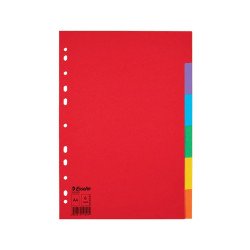 Regiszter A4, 6 részes karton Esselte Economy színes Regiszter Esselte