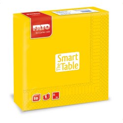 Szalvéta 2 rétegű 33 x 33 cm 50 lap/cs Fato Smart Table sárga_82623000 Szalvéták Fato