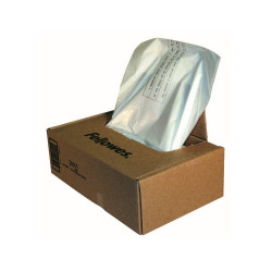 Hulladékgyűjtő zsákok iratmegsemmisítőhöz, 150-160 literes kapacitásig, Fellowes® 50 db/csomag, Hulladékgyűjtő zsák Fellowes