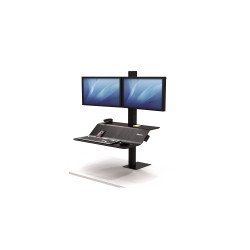 Munkaállomás ülő-álló, Fellowes® Lotus VE, két monitorhoz Munkaállomás Fellowes