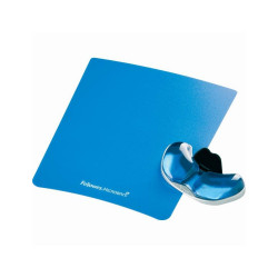 Tenyértámasz Fellowes® Health-V™ Crystal, kék Egérpad Fellowes