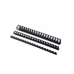 Spirál, műanyag, 45mm, 341-410lap, 50 db/doboz, Fellowes® fekete Kötészeti kellék Fellowes