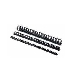 Spirál, műanyag, 6mm, 10-20lap, 100 db/doboz, Fellowes® fekete Kötészeti kellék Fellowes