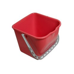 Vödör 15 literes szögletes piros_RSA21R Vödrök, lapátok Fix-Net