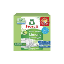 Mosogatógép tabletta 30 db/doboz Frosch zöldcitrom Gépi mosogatás Frosch