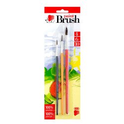 Ecset szett festett 3 db-os 4-6-10 Ico Süni Iskolai ecset és kelléke Ico