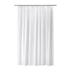 Zuhanyfüggöny 180 x 200 cm BJÄRSEN fehér Háztartási eszközök Ikea
