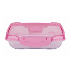 Ételtároló doboz 0,7 literes csatos és szelepes mikrós-fagyasztós_lányos színek Háztartási eszközök Il-pe