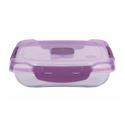 Ételtároló doboz 0,7 literes csatos és szelepes mikrós-fagyasztós_lányos színek Háztartási eszközök Il-pe