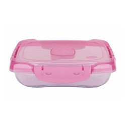 Ételtároló doboz 0,7 literes csatos és szelepes mikrós-fagyasztós_lányos színek Háztartási eszközök Il-pe