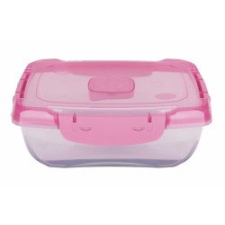 Ételtároló doboz 1 literes csatos és szelepes mikrós-fagyasztós_lányos színek Háztartási eszközök Il-pe