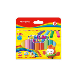 Gyurma készlet, 12 x 15 g, Keyroad Gyurma és kelléke Keyroad