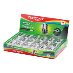 Hegyező 1 lyukú fém 36 db/display Keyroad Metal Hegyező Keyroad