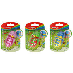 Hegyező 1 lyukú tartályos, fedeles, multifunkciós Keyroad Duo Sharpy vegyes színek Hegyező Keyroad