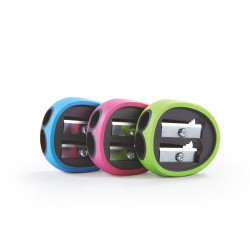 Hegyező 2 lyukú 24 db/display Keyroad Rubber vegyes színek Hegyező Keyroad