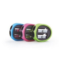 Hegyező 2 lyukú 24 db/display Keyroad Rubber vegyes színek Hegyező Keyroad