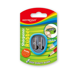 Hegyező 2 lyukú Keyroad Rubber vegyes színek Hegyező Keyroad