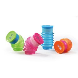 Hegyező 2 lyukú tartályos 12 db/display Keyroad Stretchy vegyes színek Hegyező Keyroad