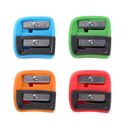 Hegyező, 2 lyukú, 24 db/display, Keyroad Dou-Power, vegyes színek Hegyező Keyroad