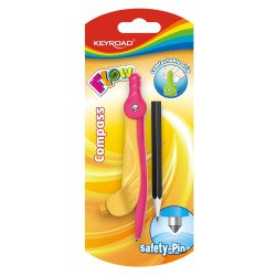 Körző ceruzás, bliszteres Keyroad Flow vegyes színek Körző és kelléke Keyroad