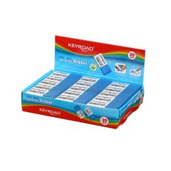 Radír, 30 db/display, Keyroad Duo, fehér-kék Radír Keyroad