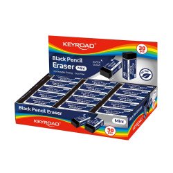 Radír, 30 db/display, Keyroad Tec Black, fekete Radír Keyroad