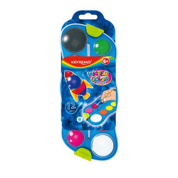 Vízfesték készlet 12 db-os Keyroad vegyes színek Vízfesték Keyroad