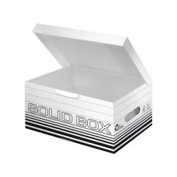 Archiváló doboz S méret, felfelé nyíló tetővel Leitz Solid Box fehér Archiválás Leitz