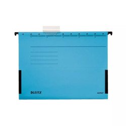 Függőmappa A4, karton oldaltzárt Leitz Alpha kék Függőmappa Leitz