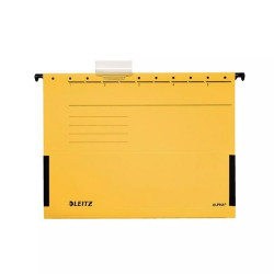 Függőmappa A4, karton oldaltzárt Leitz Alpha sárga Függőmappa Leitz