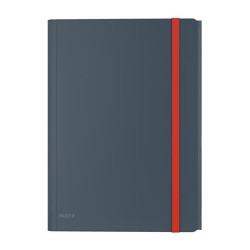 Gumis mappa A4, PP Extra tasakkal Leitz Cosy bársonyszürke Gumis mappa Leitz