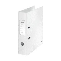 Iratrendező A4, 8cm, karton Leitz 180 Wow fehér Iratrendező Leitz