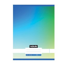 Füzet, A4, sima, 80-32, Monochrome és Gradient minták II., 12 db/csomag Nebulo Iskolai füzet Nebulo