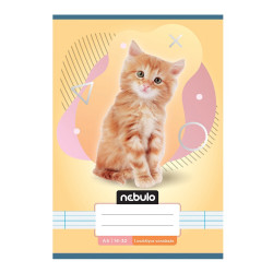 Füzet, A5, 1. osztályos vonalas, 14-32, Állatos minták, 16 db/csomag Nebulo Iskolai füzet Nebulo