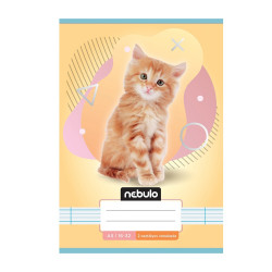 Füzet, A5, 2. osztályos vonalas, 16-32, Állatos minták, 16 db/csomag Nebulo Iskolai füzet Nebulo