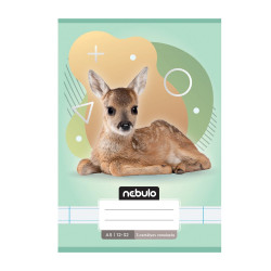 Füzet, A5, 3. osztályos vonalas, 12-32, Állatos minták, 16 db/csomag Nebulo Iskolai füzet Nebulo