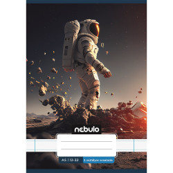 Füzet, A5, 3. osztályos vonalas, 12-32, Vagány minták, 16 db/csomag Nebulo Iskolai füzet Nebulo